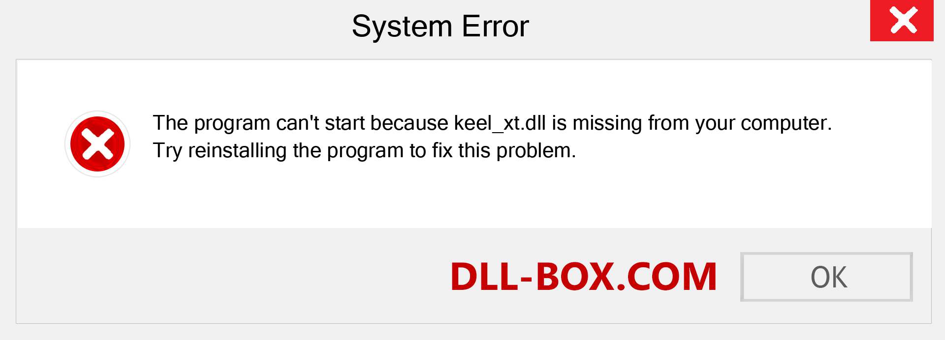  keel_xt.dll file is missing?. Download for Windows 7, 8, 10 - Fix  keel_xt dll Missing Error on Windows, photos, images